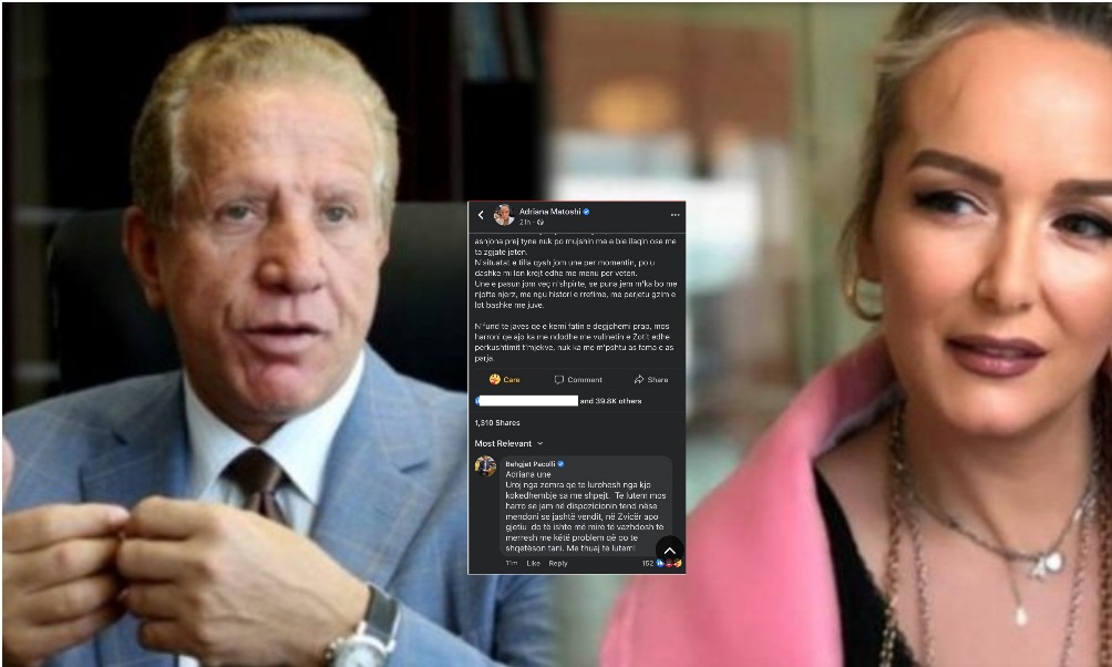 Behxhet Pacolli i ofron ndihmë Adriana Matoshit, “Të lutem mos harro se jam në dispozicionin tënd”