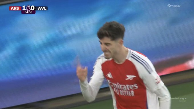 Arsenali i fortë para Aston Villës, Havertz shënon golin e dytë