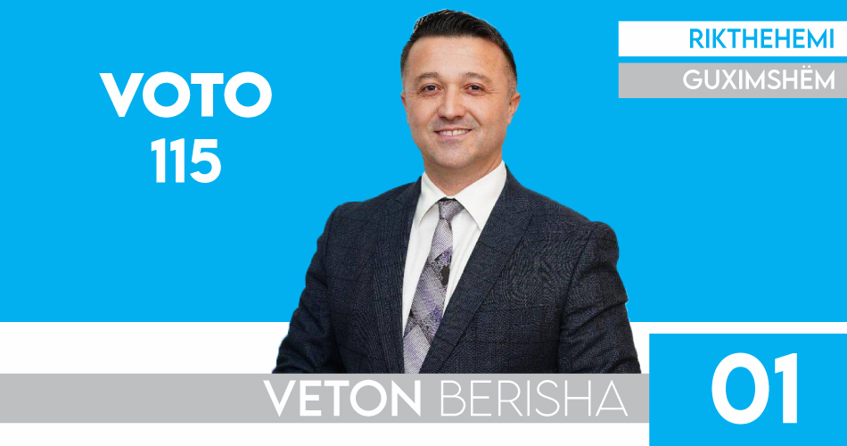 Veton Berisha kërkon besimin qytetar për deputet në Kuvendin e Kosovës