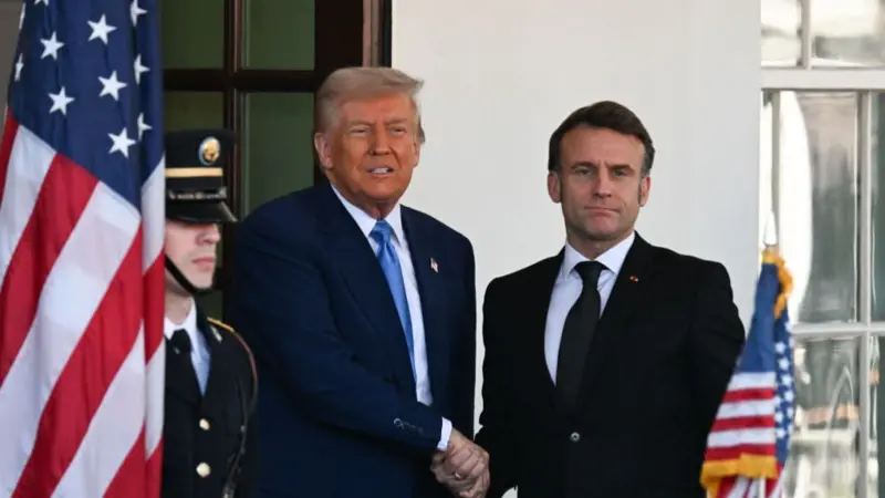 Macron takohet me Trump në Shtëpinë e Bardhë, Ukraina në fokus të bisedimeve