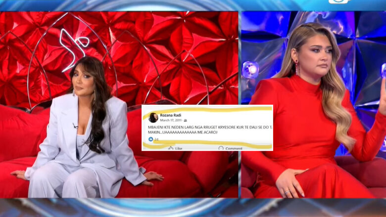 “Do ta shtyp Nedën me makinë”, Rozanës i transmetohet deklarata e saj e dhunshme që kishte bërë për opinionisten në Big Brother para shumë viteve