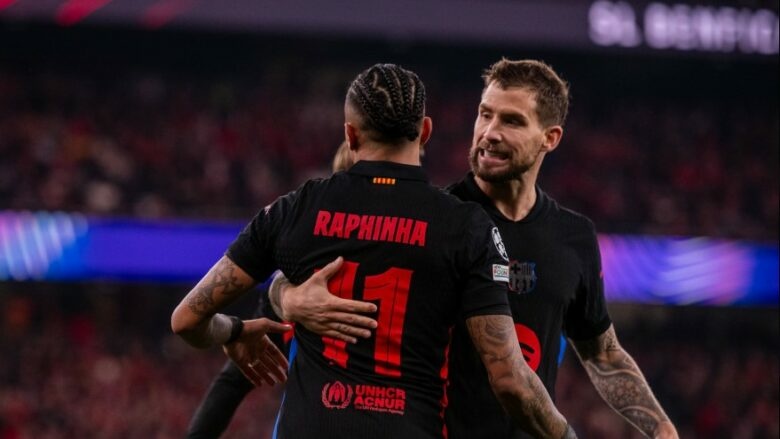Raphinha arrin kontribut në 43 gola këtë sezon