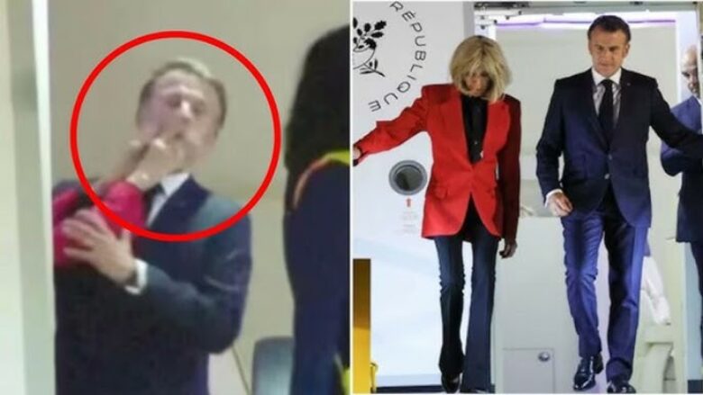 Lexuesi i buzëve zbuloi se çfarë i tha gruaja Macronit pas “shuplakës” – nuk duket sikur po bënin vetëm shaka