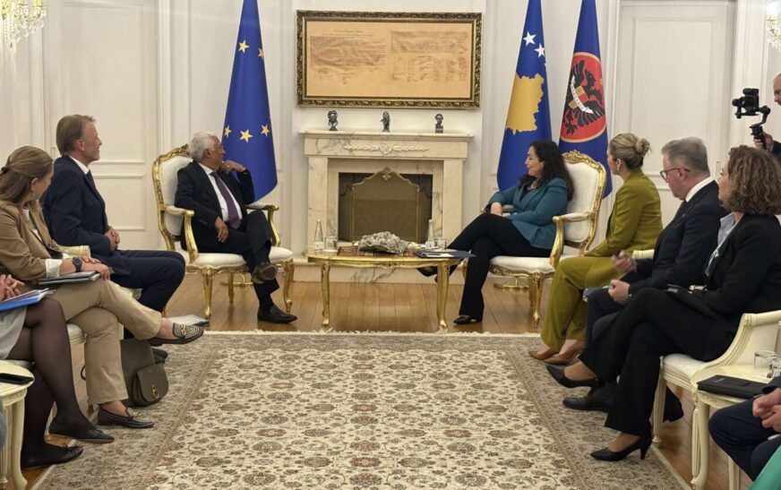 Osmani e pret në takim presidentin e Këshillit Evropian