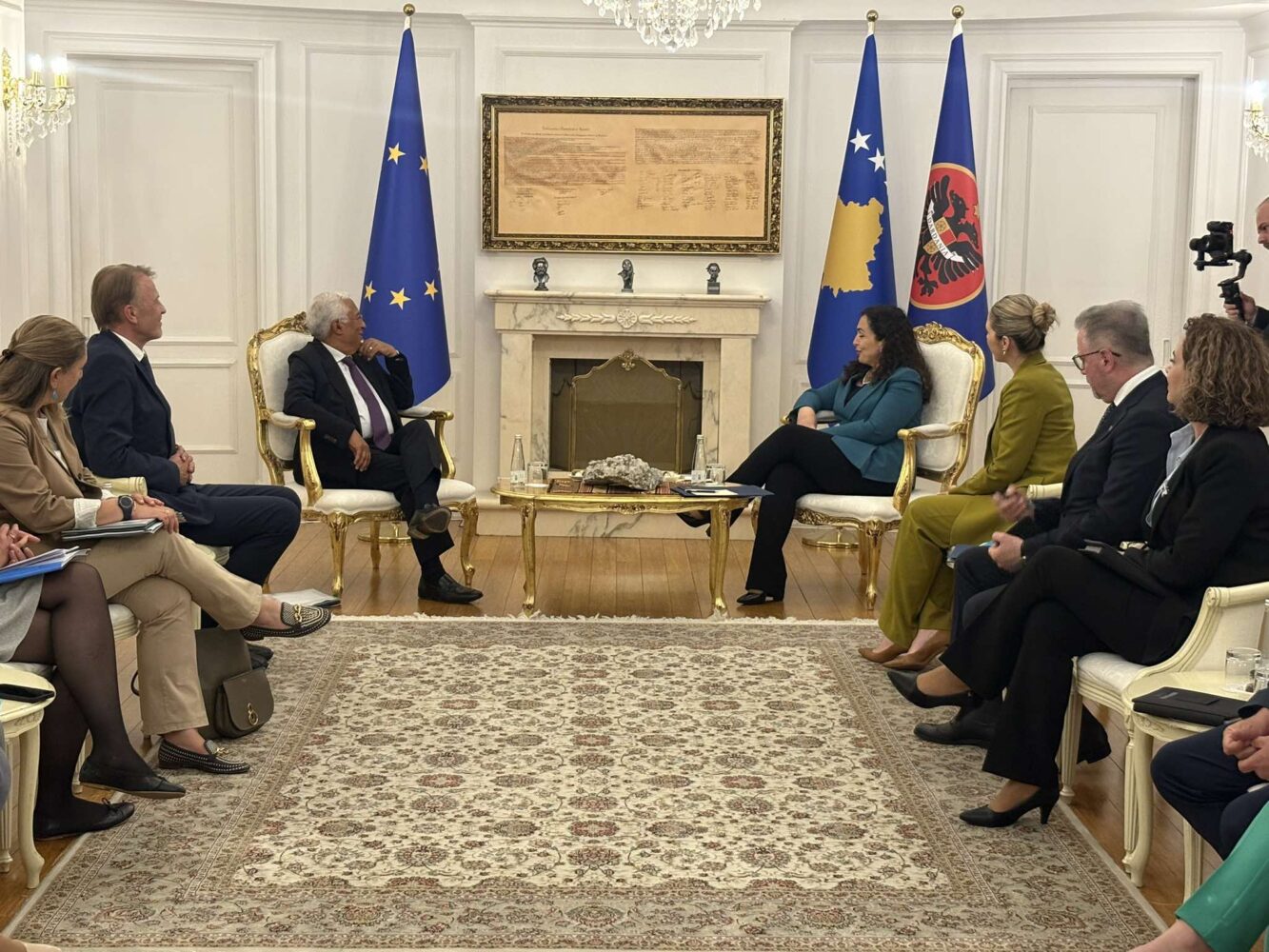 Osmani e pret në takim presidentin e Këshillit Evropian