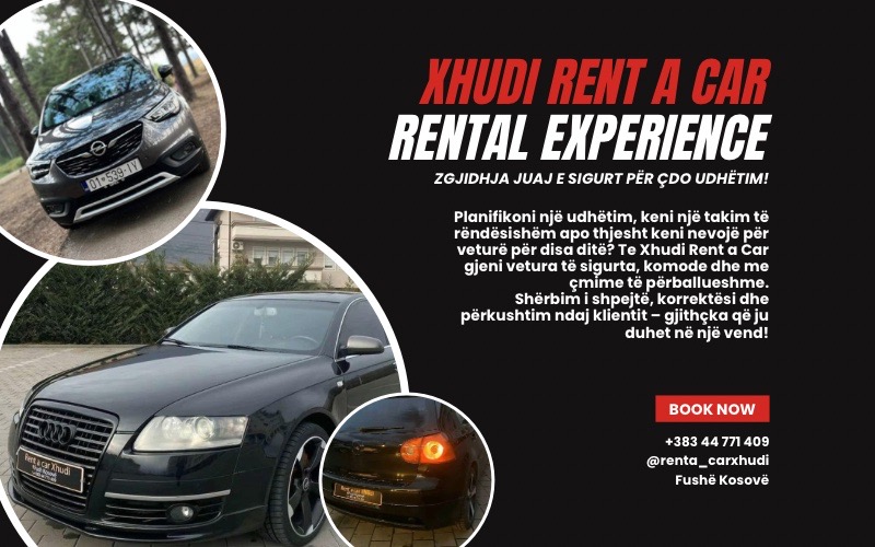 Rent a Car Xhudi – Zgjidhja e re për qira të makinave në Fushë Kosovë