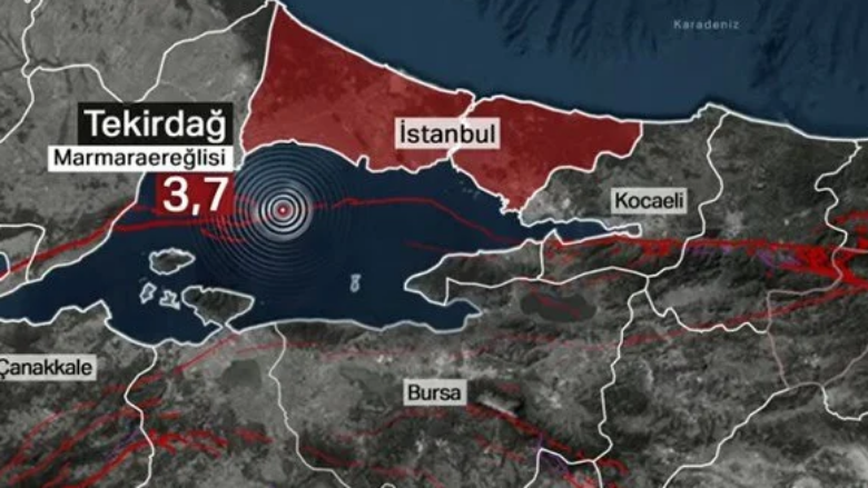 Tërmet në detin Marmara, lëkundjet ndihen edhe në Stamboll