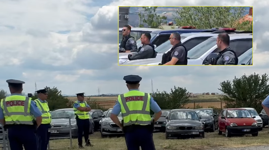 Shënimi i Vidovdanit: Numër i madh i policisë, prezent edhe Njësia Speciale e Kosovës (FOTO)
