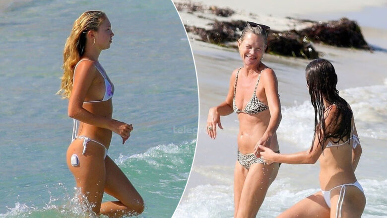 Lila Moss shijon pushimet në Ibiza me të dashurin dhe nënën Kate Moss