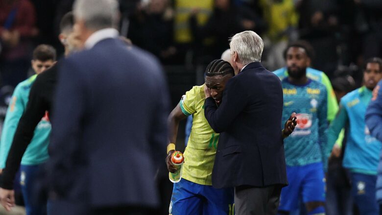 Ancelotti nuk e ftoi Viniciusin për ndeshjet e shtatorit – zbulohet arsyeja pse italiani mori këtë vendim