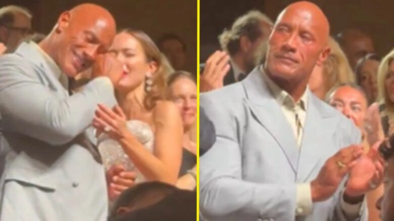 Dwayne “The Rock” Johnson shpërthen në lot pas premierës së filmit të tij të ri në Venecia