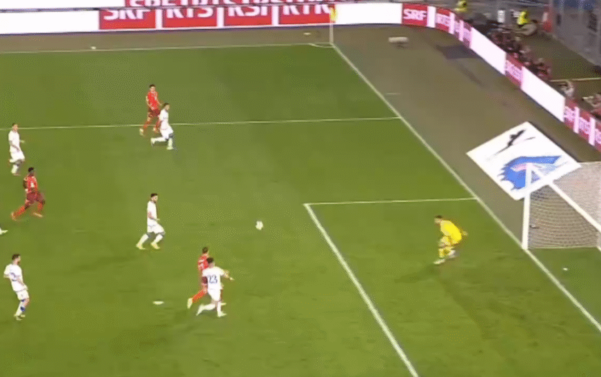 Pasimi i Xhakës, Zvicra shënon golin e katërt