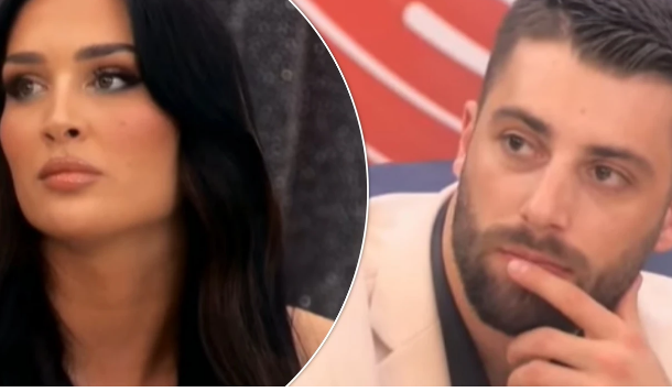 Erjola Doçi dhe Meriton Mjekiqi kapen mat duke u puthur në buzë