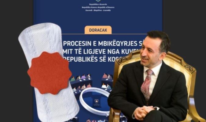 Kuvendi publikon një doracak ku një fjalë ngatërrohet me menstruacionet