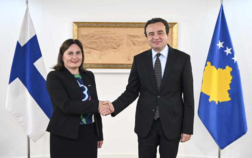 Kurti takon ambasadoren e re të Finlandës në Kosovë, e falënderon për mbështetjen në rrugëtimin euro-atlantik