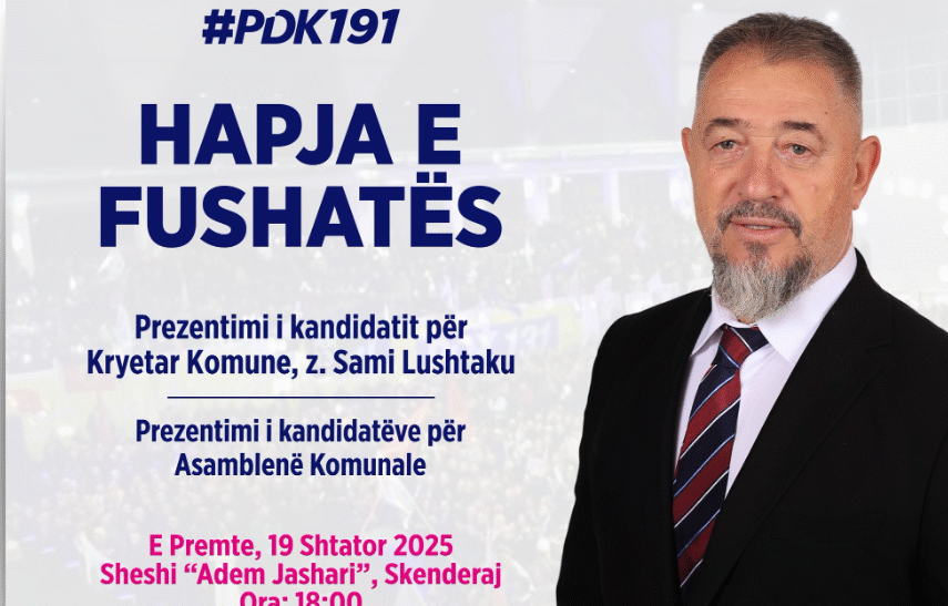 Sami Lushtaku rikthehet në garë për kryetar të Skenderajt