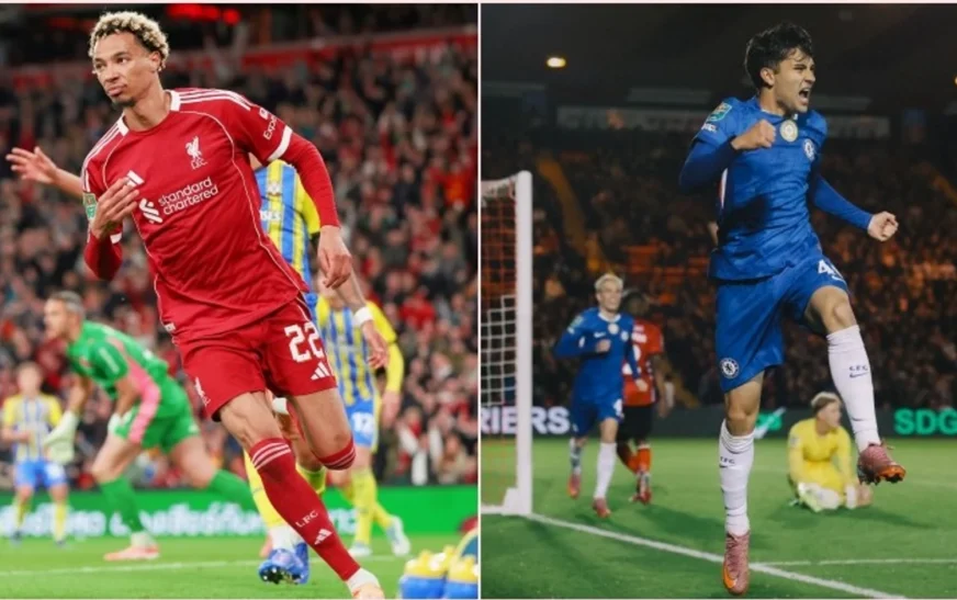 Liverpooli dhe Chelsea kalojnë tutje në EFL Cup