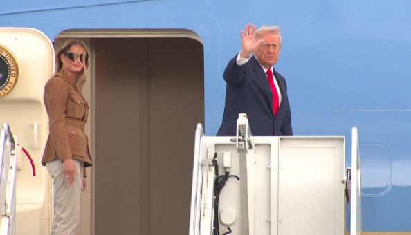 Trump dhe Zonja e Parë largohen nga Mbretëria e Bashkuar
