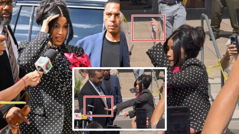 E pyeti për thashethemet për shtatzëni, Cardi B e gjuan paparacin me stilolaps