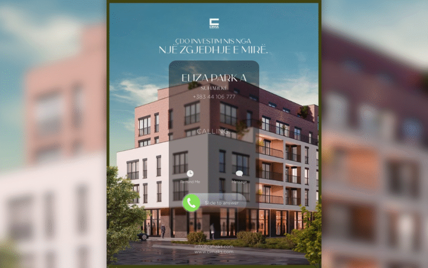 “Eliza Park A” investimi që kthen ëndrrën e banimit modern në realitet!