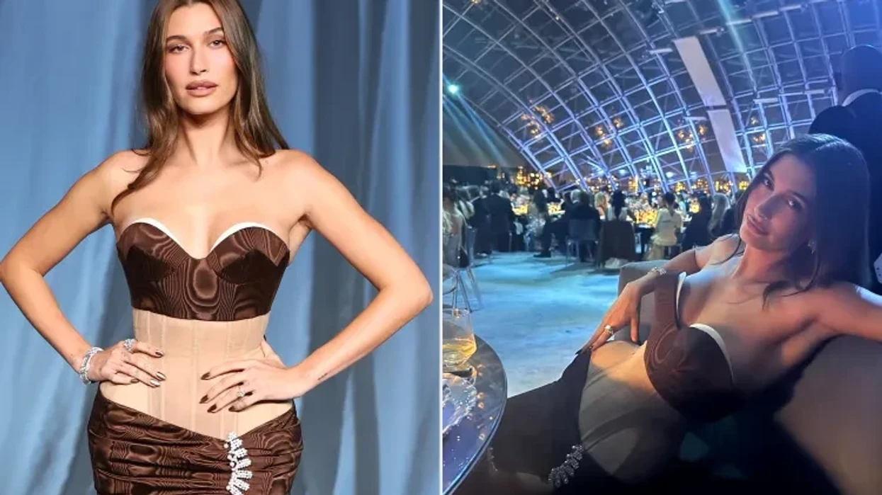 Hailey Bieber e kishte të pamundur të ulej për shkak të fustanit në Galanë e Muzeut të Akademisë