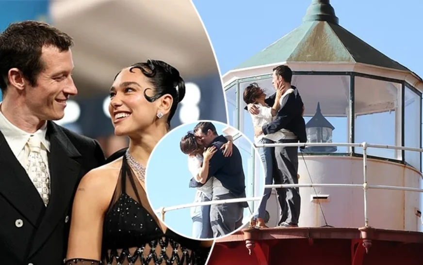 “Mos shiko Dua Lipa”, Callum Turner fotografohet duke u puthur me kolegen e tij Monica Barbaro në xhirimet e filmit të ri