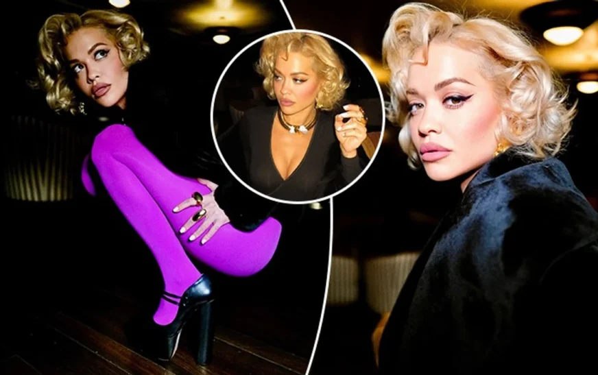 Rita Ora në stilin e Marilyn Monroe, merr vëmendjen me paraqitjen e veçantë ndërsa sjell një version të ri të “All Natural”