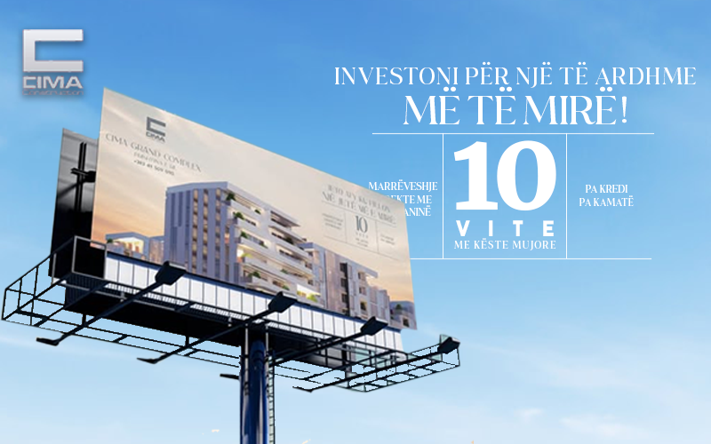 Cima Grand Complex: Komoditet modern dhe pagesë e lehtë deri në 10 vite
