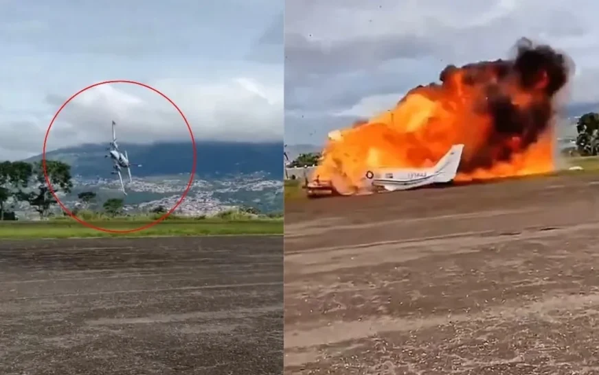 Tragjedi në Venezuelë: Aeroplani shpërthen pas rrëzimit në pistë, humbin jetën dy pasagjerë – publikohen pamjet