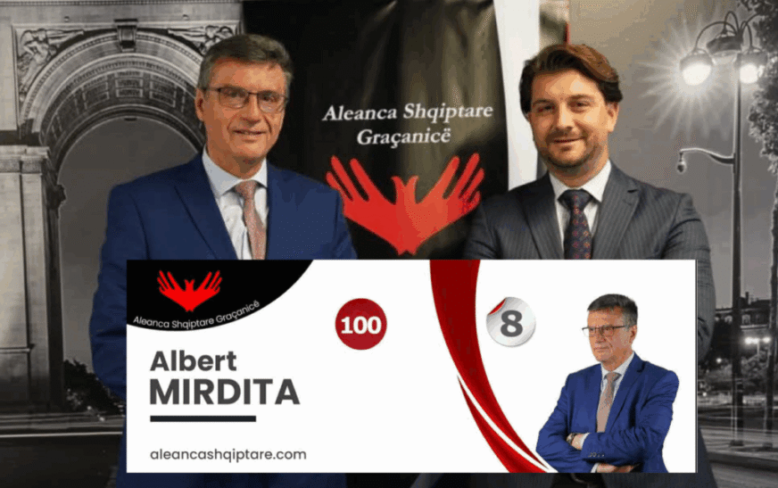 Albert Mirdita garon me numrin 8 për Kuvendin Komunal të Graçanicës nga Aleanca Shqiptare