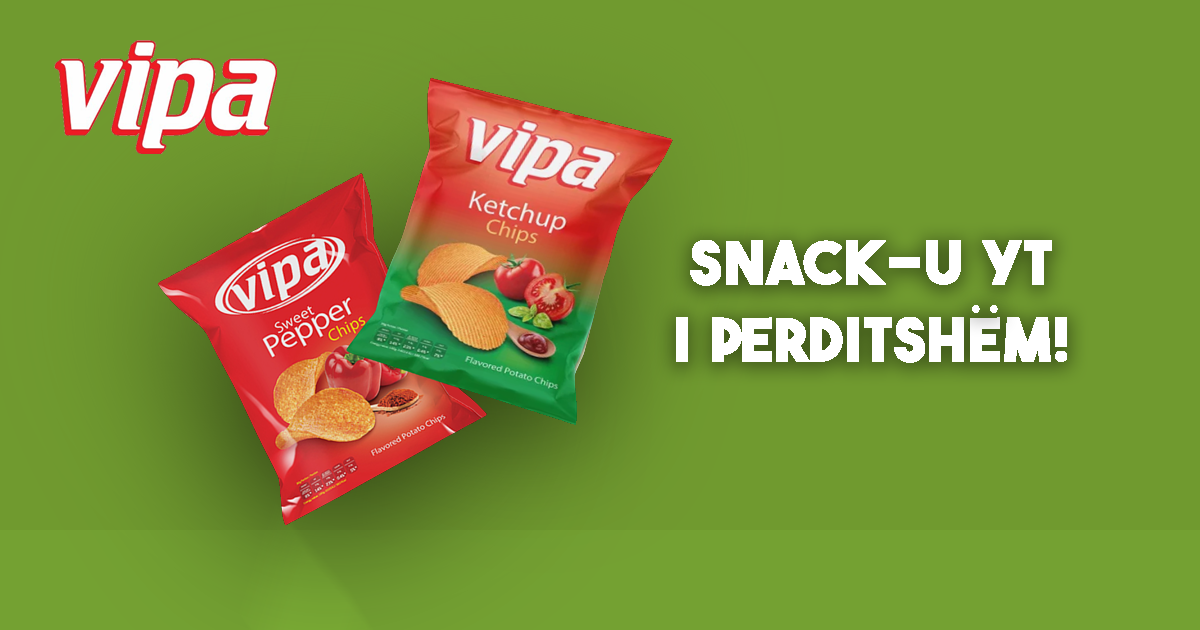 Vipa Chips bashkëudhëtari yt në çdo ditë plot energji!