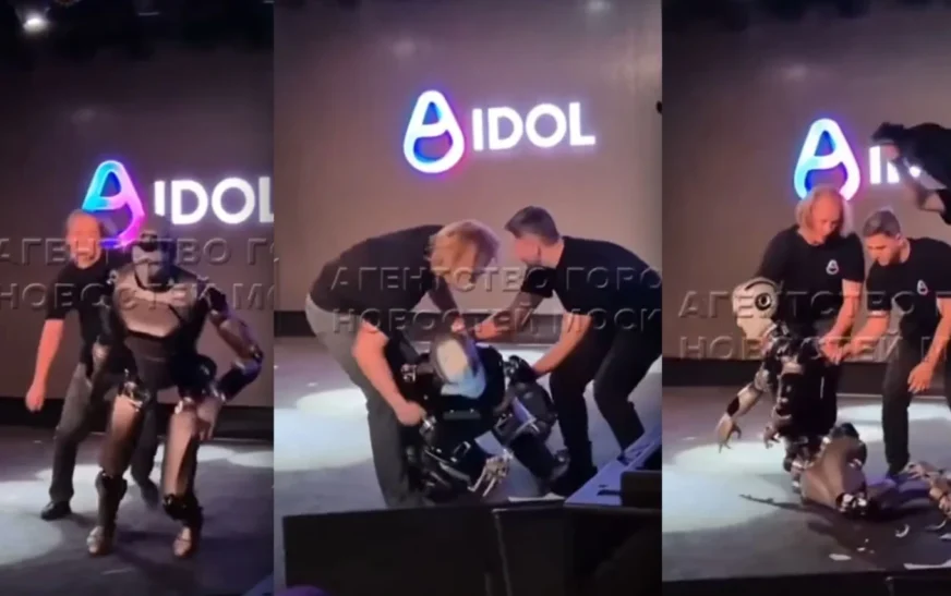 Roboti rus me inteligjencë artificiale rrëzohet pak sekonda pasi u prezantua