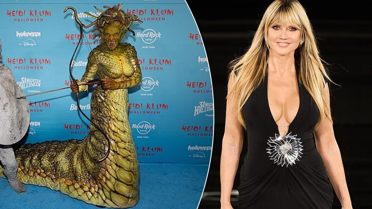 E njohur për transformimet e saj për Halloween, Heidi Klum kësaj radhe i befasoi fansat duke u shfaqur si një krimb gjigant
