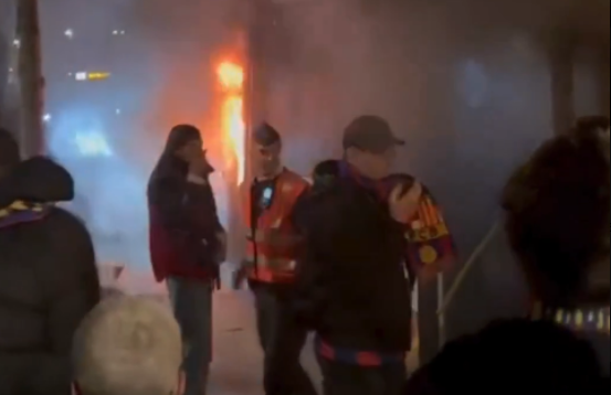 E fundit: Merr flakë autobusi që po transportonte tifozët e Barcelonës