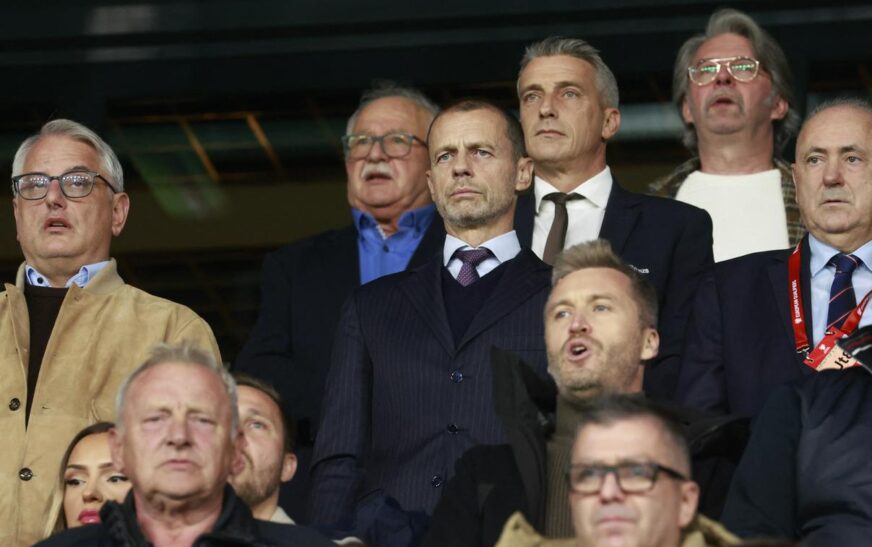 E kemi bërë nervoz edhe Ceferinin, presidenti i UEFA-s i pranishëm në stadiumin e Lubljanës
