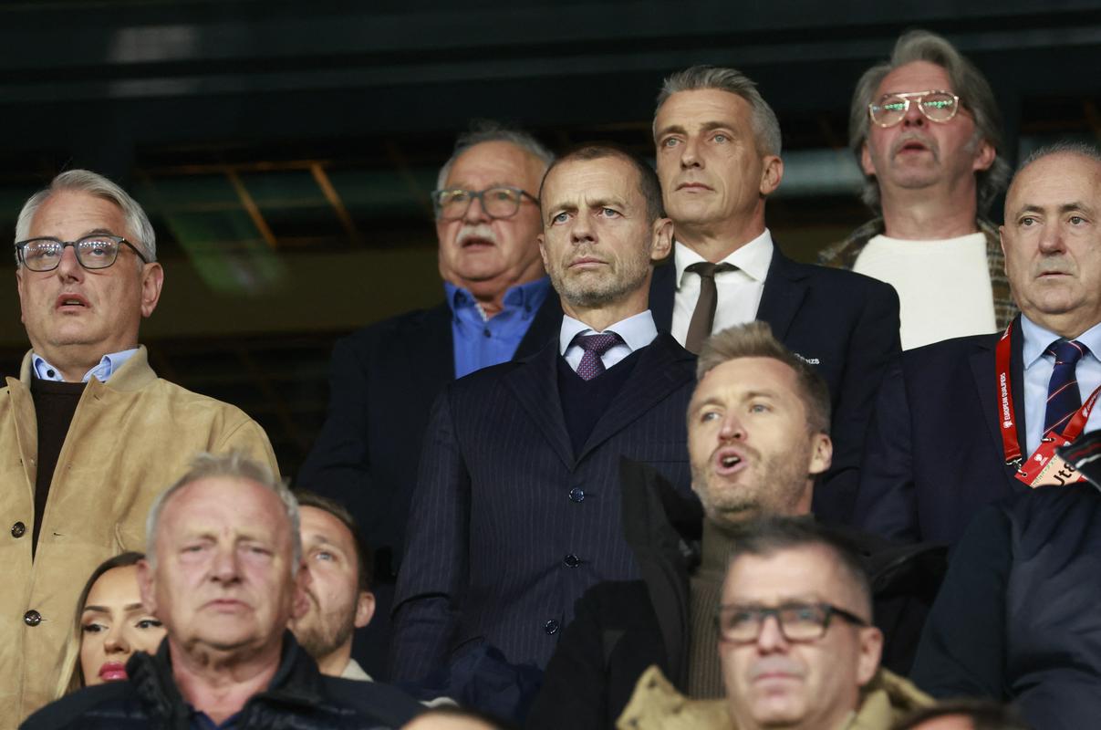 E kemi bërë nervoz edhe Ceferinin, presidenti i UEFA-s i pranishëm në stadiumin e Lubljanës