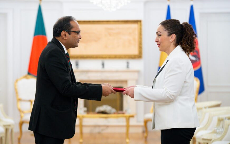 Osmani pranoi letrat kredenciale nga ambasadori i ri i Bangladeshit