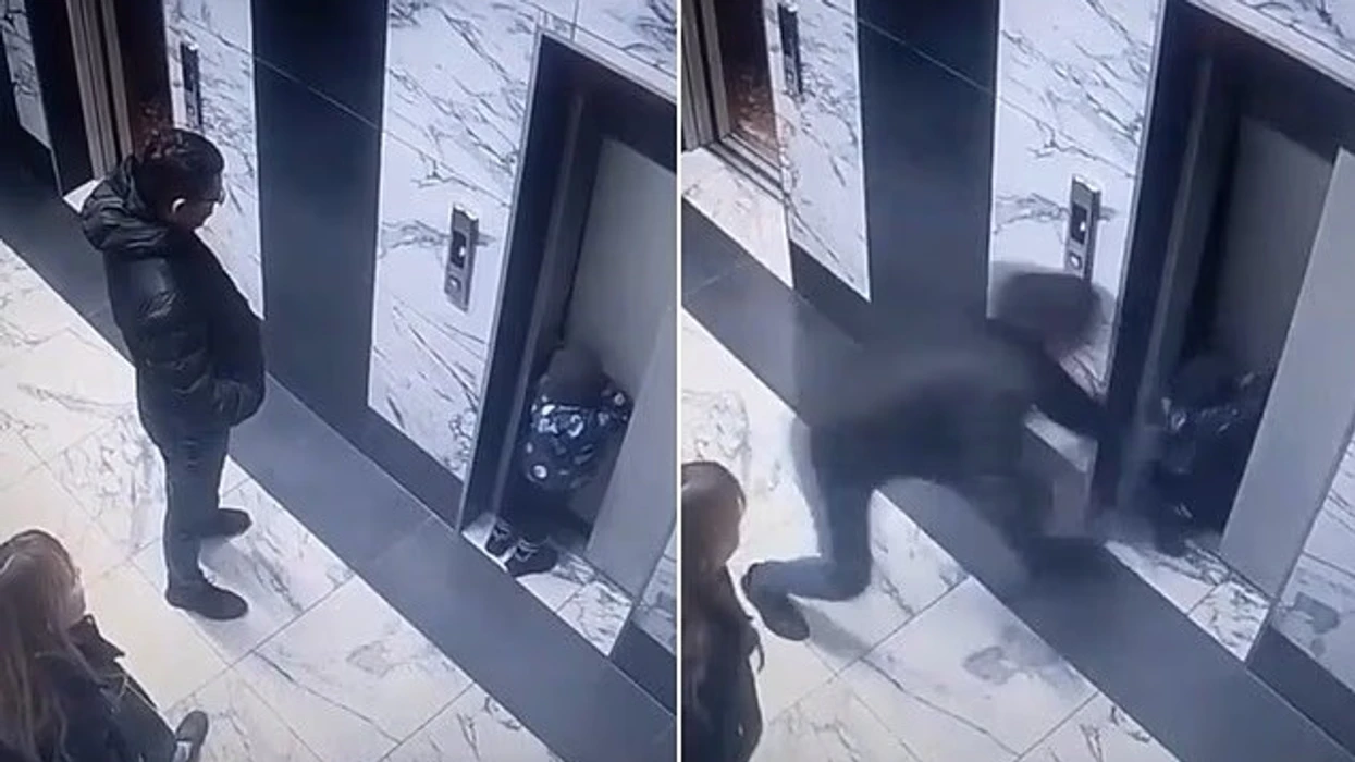 Dy vjeçari mbështetet në derën e ashensorit dhe bie direkt përmes tij, shpëton mrekullisht – kamerat regjistrojnë momentin rrëqethës në Rusi