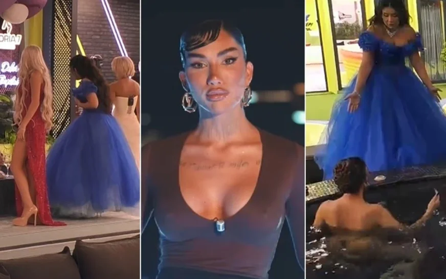 Bia Khalifa zhvishet tërësisht nga pjesa e sipërme në pishinë