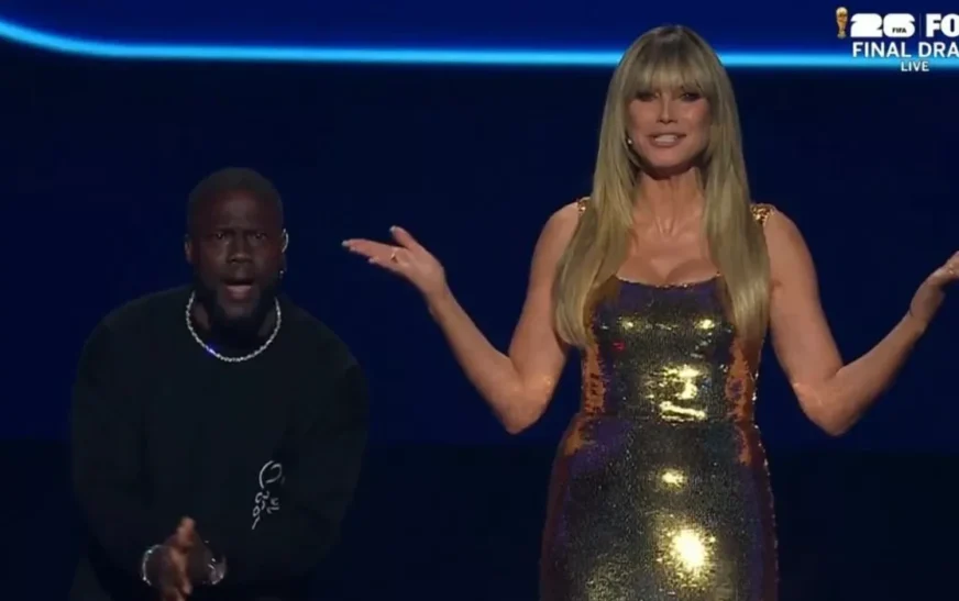 Heidi Klum shkëlqen përkrah Kevin Hart në shortin e Kampionatit Botëror 2026