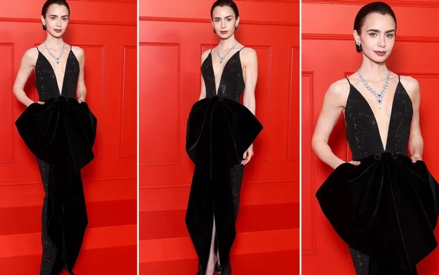 Lily Collins mori vëmendjen në premierën e “Emily in Paris” në Paris