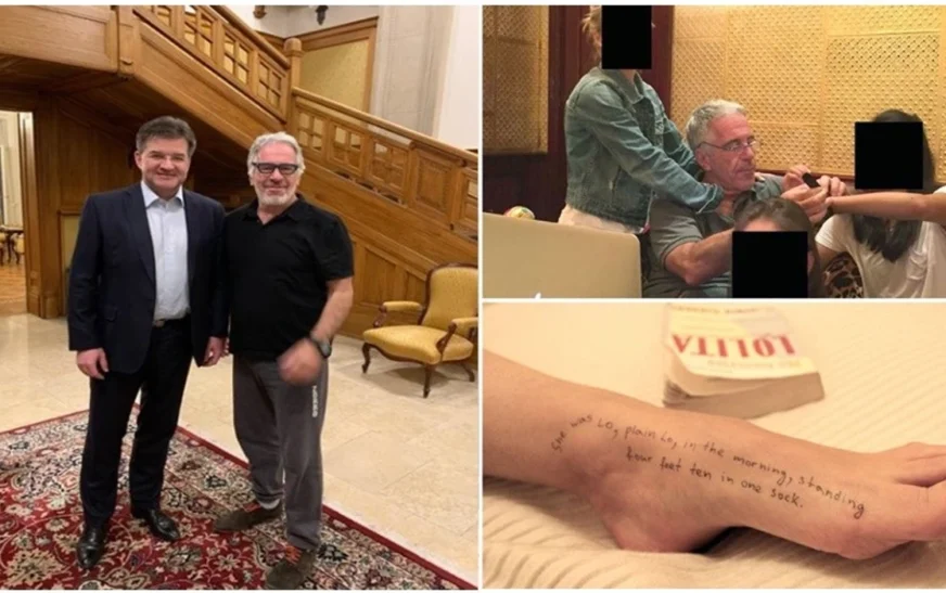 Publikohen fotografi të reja nga prona e Epsteinit – pedofili i ndjerë shihet edhe në krah të Lajçakut