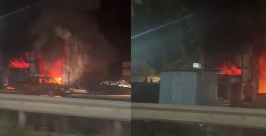 Digjet një objekt në Mitrovicë të Jugut, policia në vendngjarje