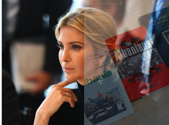 Ivanka Trump publikon librat për historinë shqiptare: Çfarë po hulumton?