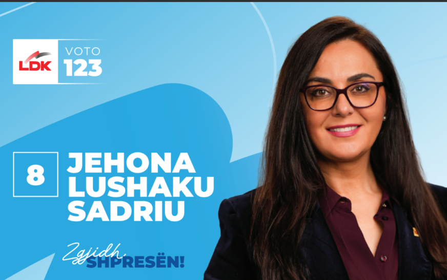 Jehona Lushtaku Sadriu numri 8 në LDK, për qytetarët dhe të ardhmen e Kosovës