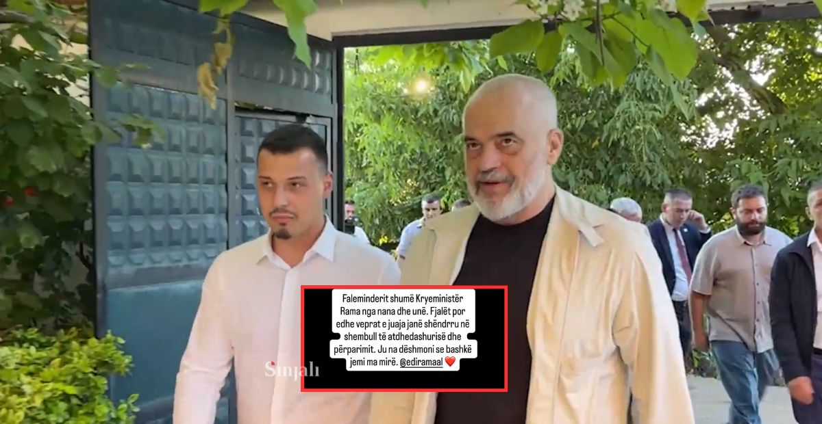 Djali i Thaçit falënderon Ramën për vizitën në Hagë: Ju na dëshmoni se bashkë jemi ma mirë