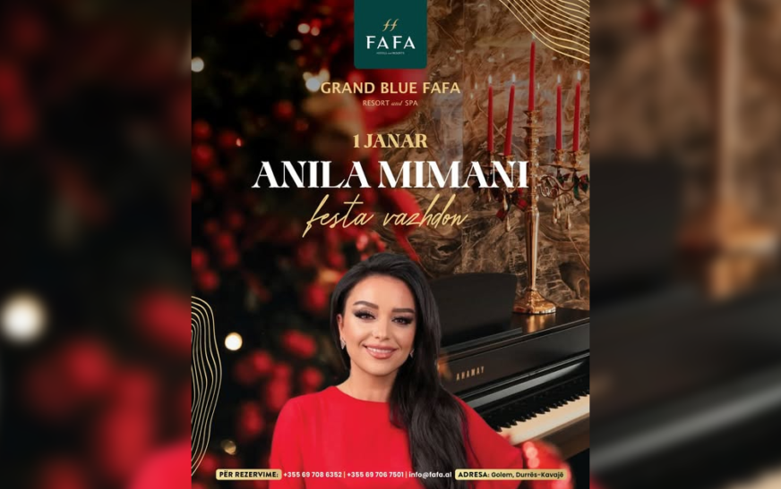 Viti i Ri nis me muzikë dhe elegancë: Anila Mimani live në Grand Blue Fafa