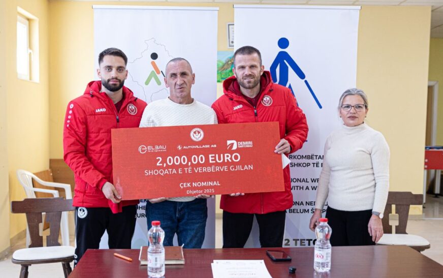 Gjest për t’u duartrokituar, SC Gjilani ndan nga 2 mijë për shoqatat e personave me nevoja të veçanta