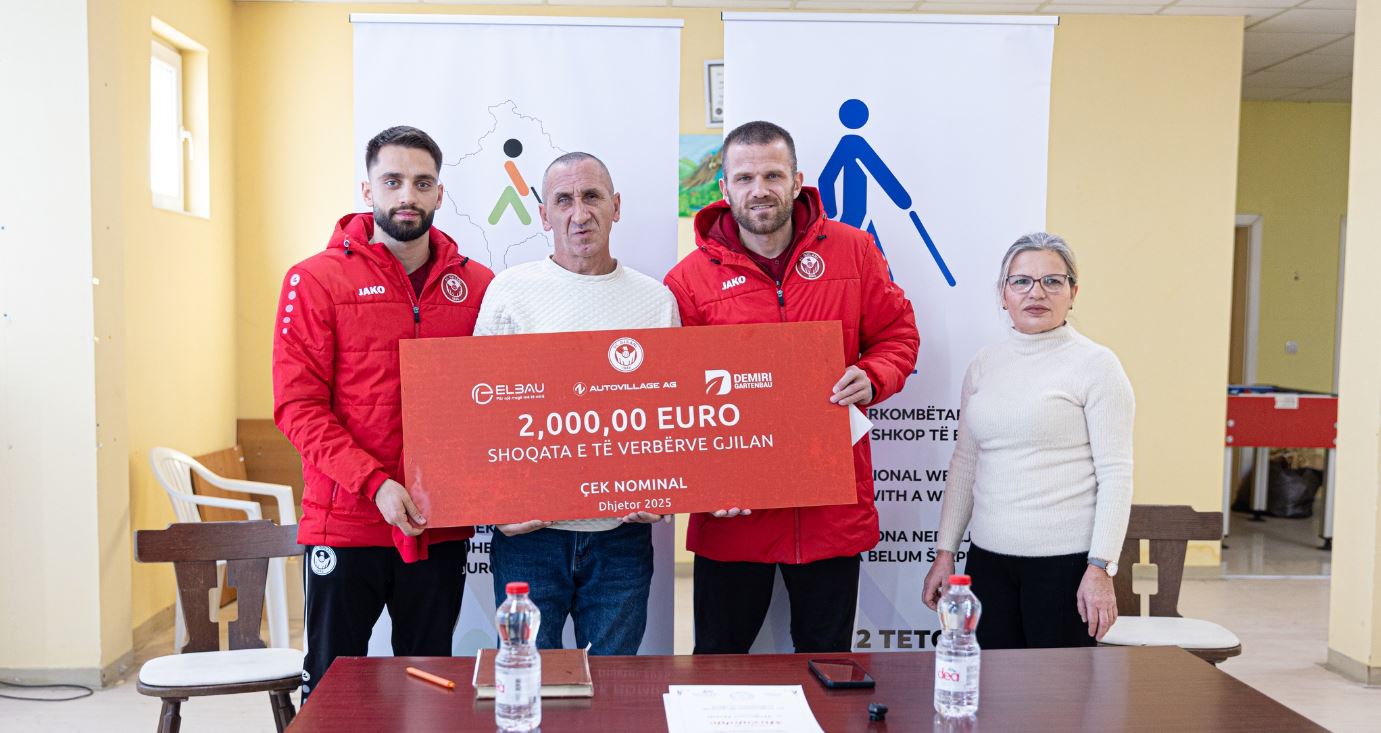 Gjest për t’u duartrokituar, SC Gjilani ndan nga 2 mijë për shoqatat e personave me nevoja të veçanta