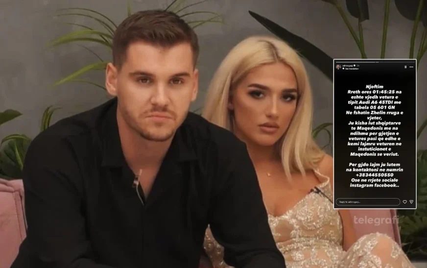 Adrit dhe Ilirianës u vidhet vetura në Maqedoninë e Veriut, kërkojnë ndihmë për ta gjetur